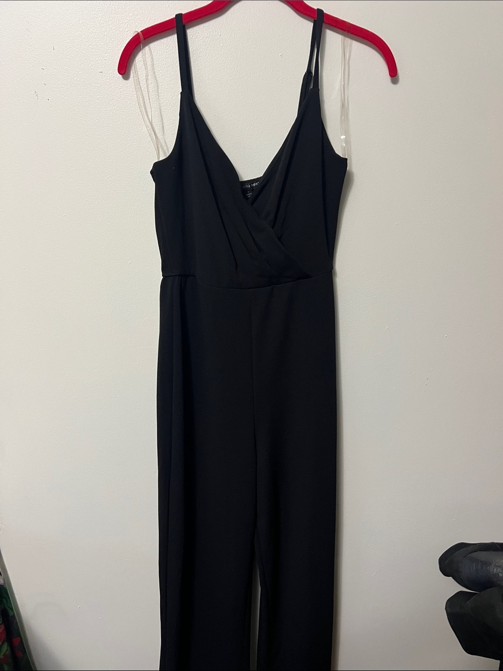 Three Hearts Black Sleeveless V-Neck Jumpsuit